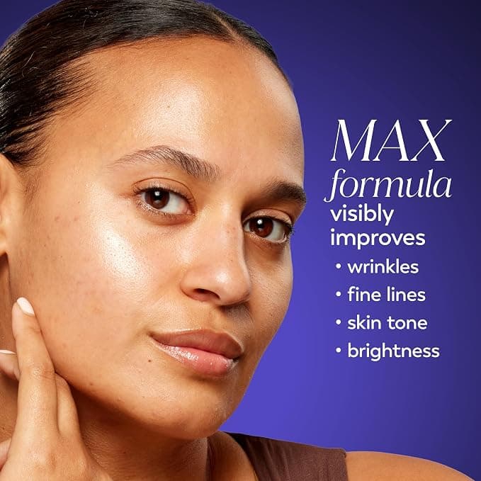Olay Retinol 24 MAX Night Cream in a purple jar