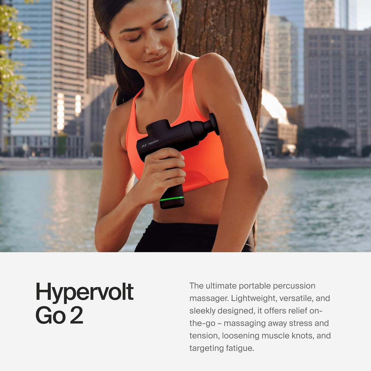 Hyperice Hypervolt Go 2 - Black - Featuring Quiet Glide Technology