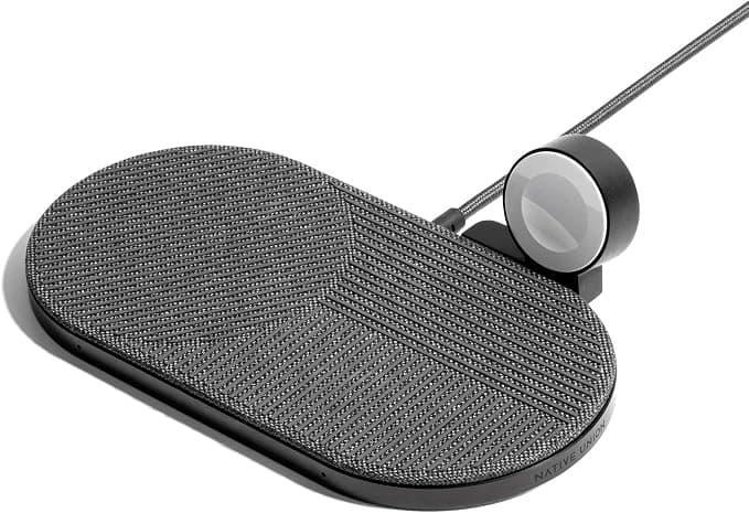 Native Union Drop XL Wireless Charger (Watch Edition) – Multi-Device Charging pad for iPhone & Qi Compatible Devices with Detachable Apple Watch Puck (Adapter for US, Europe and UK Included)