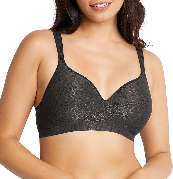 Bali Women's Wireless Bra DF3463, Comfort Revolution Full-Coverage Wirefree, Moisture-Wicking Bra - Full Coverage - Under $25