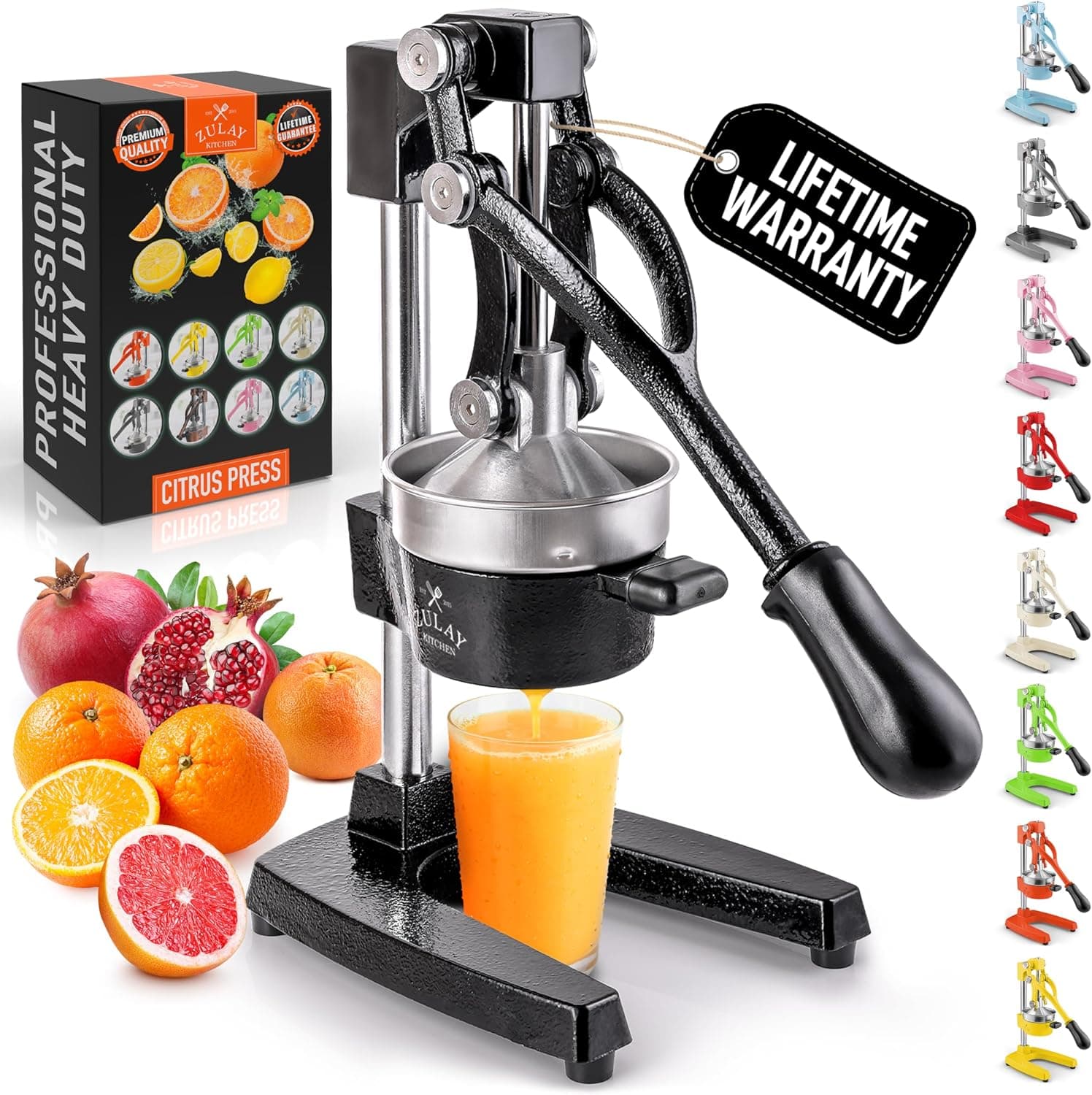 Zulay Kitchen Cast-Iron Orange Juice Squeezer