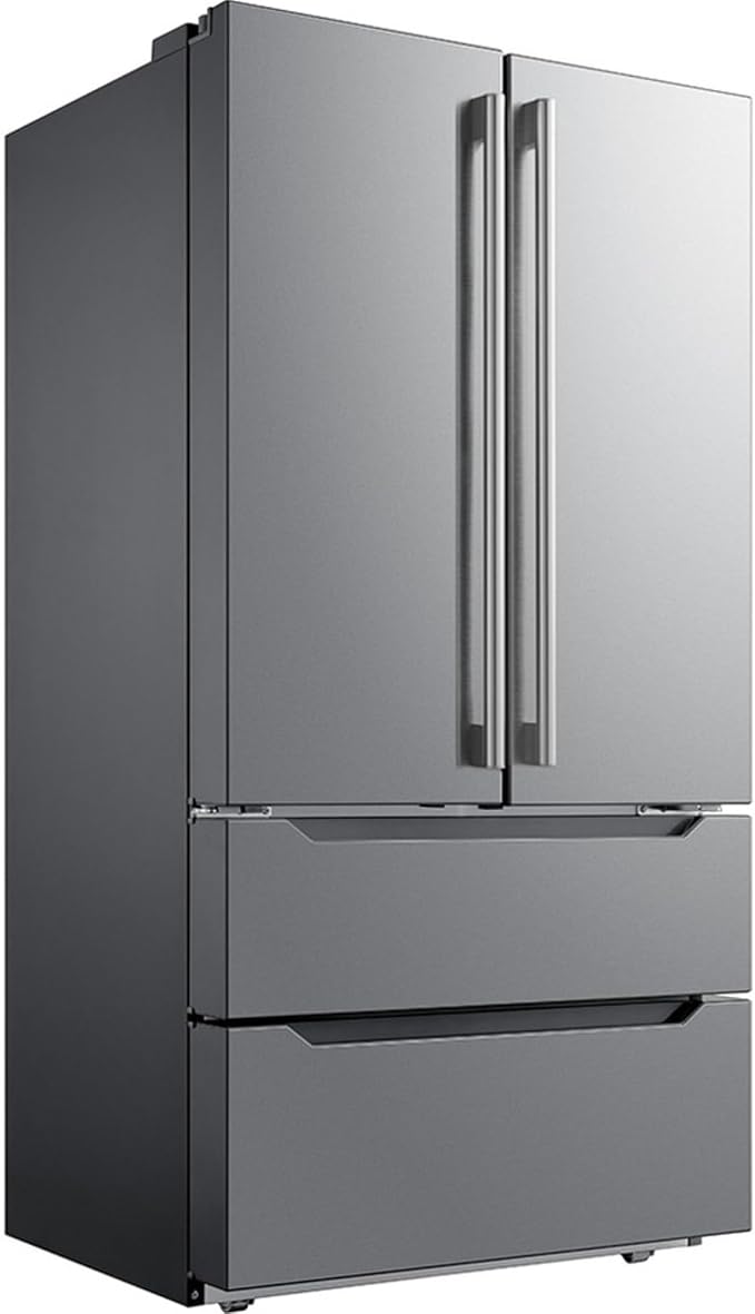 Midea 22.5 cu ft Counter-Depth 4-Door French Door Refrigerator