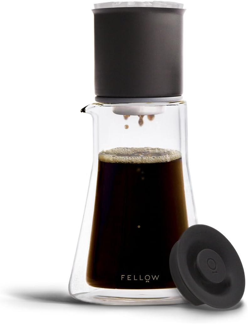 Fellow Stagg XF stainless steel dripper with double wall glass carafe