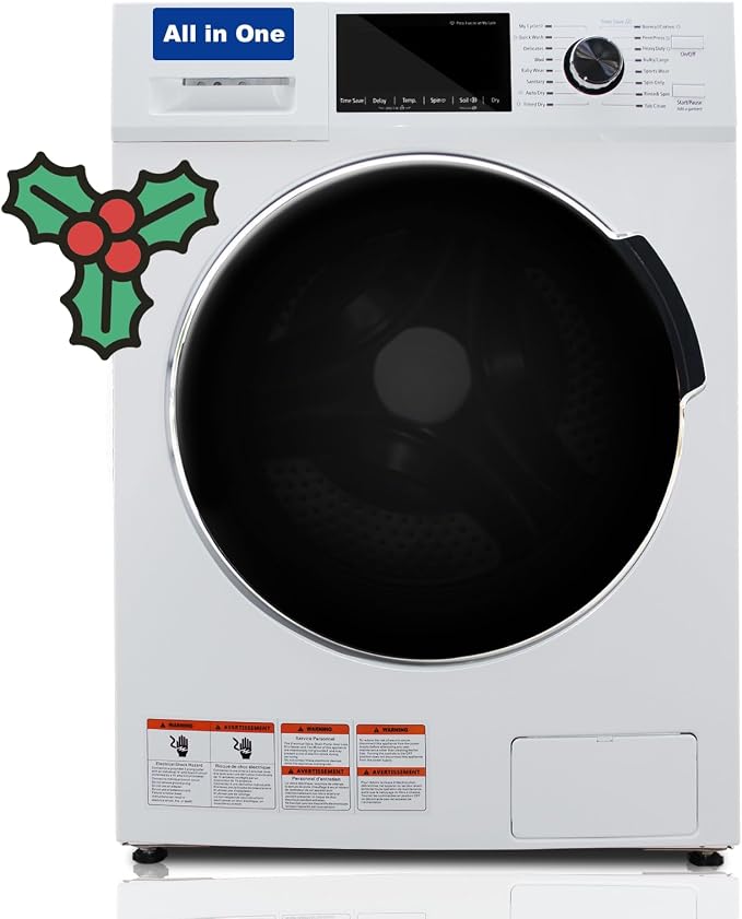 24 All-in-One Washer and Dryer Combo, 2.7 Cu.Ft Front Load Ventless