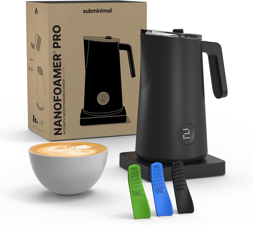 Subminimal NanoFoamer Pro Gen-2 mounted on countertop stand