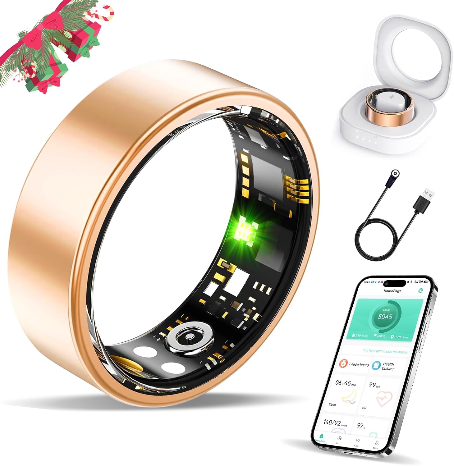 Smart ring health tracker for couples - monitor sleep and fitness together