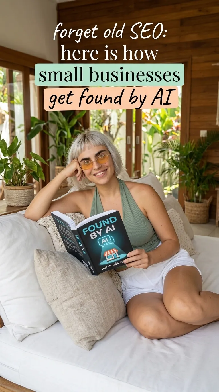 Woman reading Found by AI