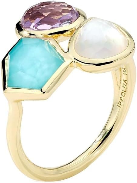 Ippolita Rock Candy® Small 18K Yellow Gold & Multi-Gemstone Cluster Ring - Fashion Accessories - Under $2,000