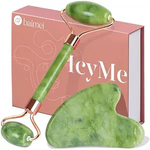 Gua sha and jade roller skincare set for couples luxury self-care