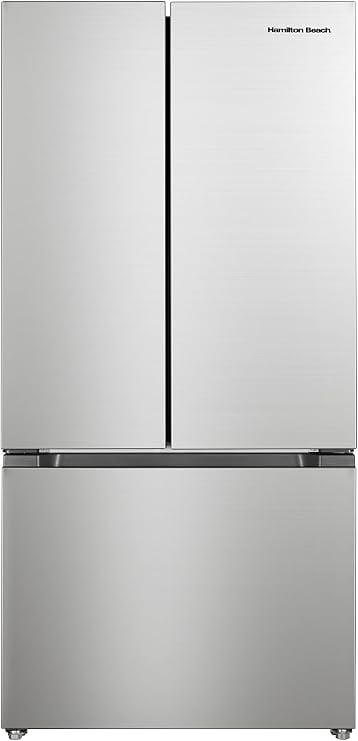 Hamilton Beach HBF1662 French Door Counter Depth Refrigerator, 16.6 cu ft, Stainless