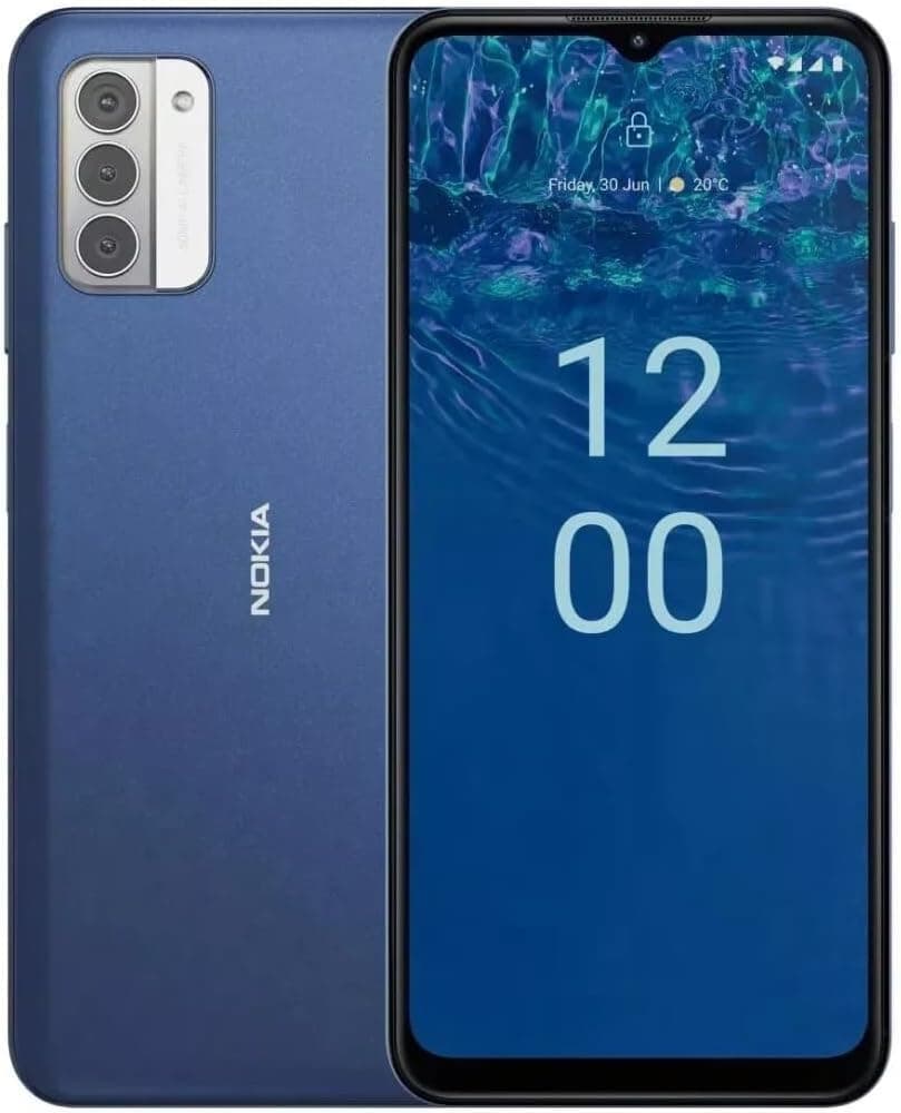 Blue Nokia G310 5G with QuickFix back cover removed