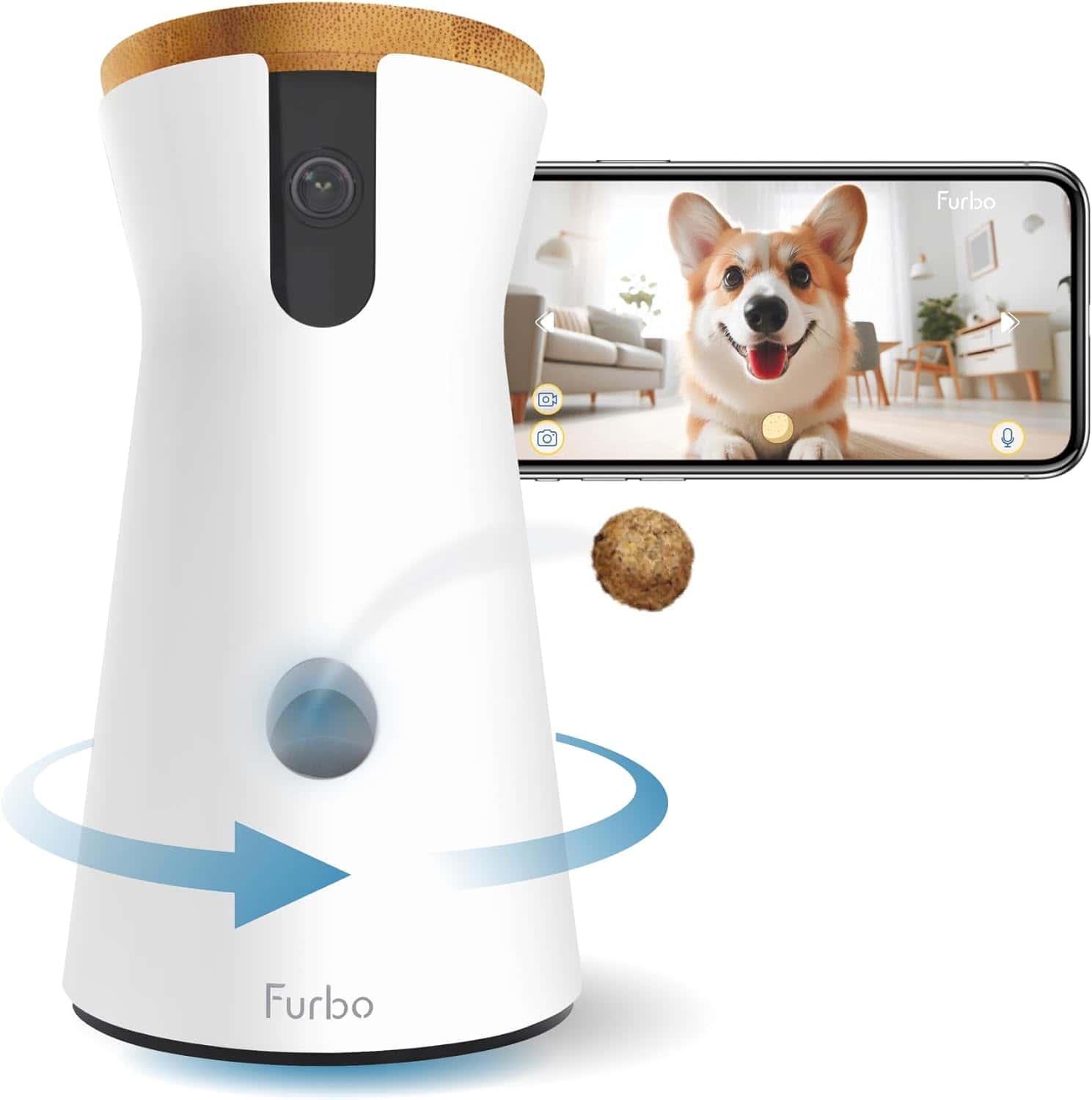 Furbo 360° Dog Camera: Pet Security Cam w/Barking Alerts