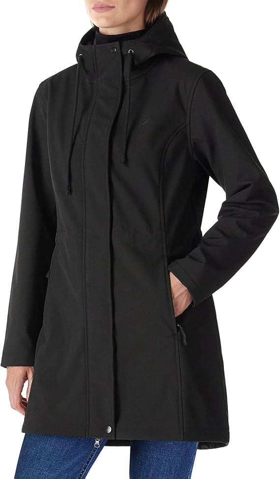 Outdoor Ventures women's waterproof softshell jacket in burgundy