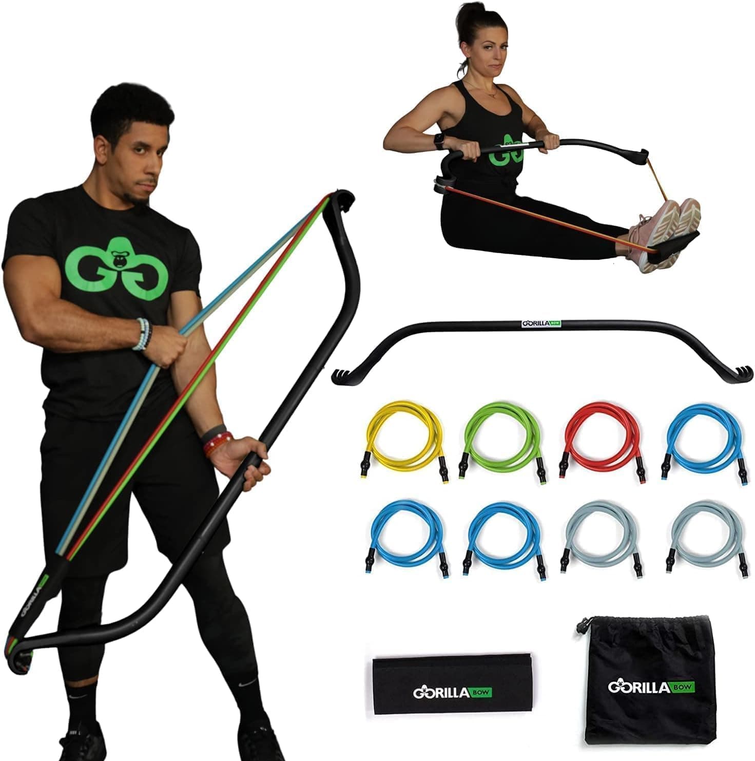 Gorilla Bow Original portable home gym with resistance bands