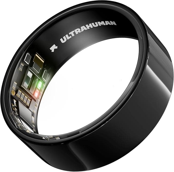 ULTRAHUMAN Ring AIR-Smart Ring Health Tracker, Size First Sizing Kit,Sleep Tracker,Smart Ring for Men/Women,Fitness Tracker (Made in India, Aster Black, 8)