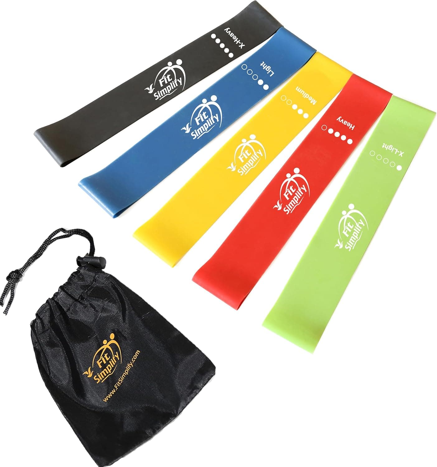 Fit Simplify resistance loop bands with carry bag and guide