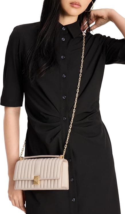 kate spade new york Deco Mini Leather Flap Chain Crossbody - Evening Crossbody kate spade new york Deco Mini Leather Flap Chain Crossbody - Evening Crossbody - Under $300