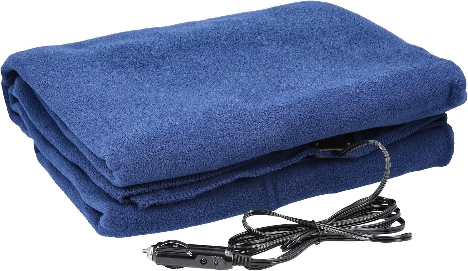 Stalwart Heated Blanket for Vehicles (Navy)