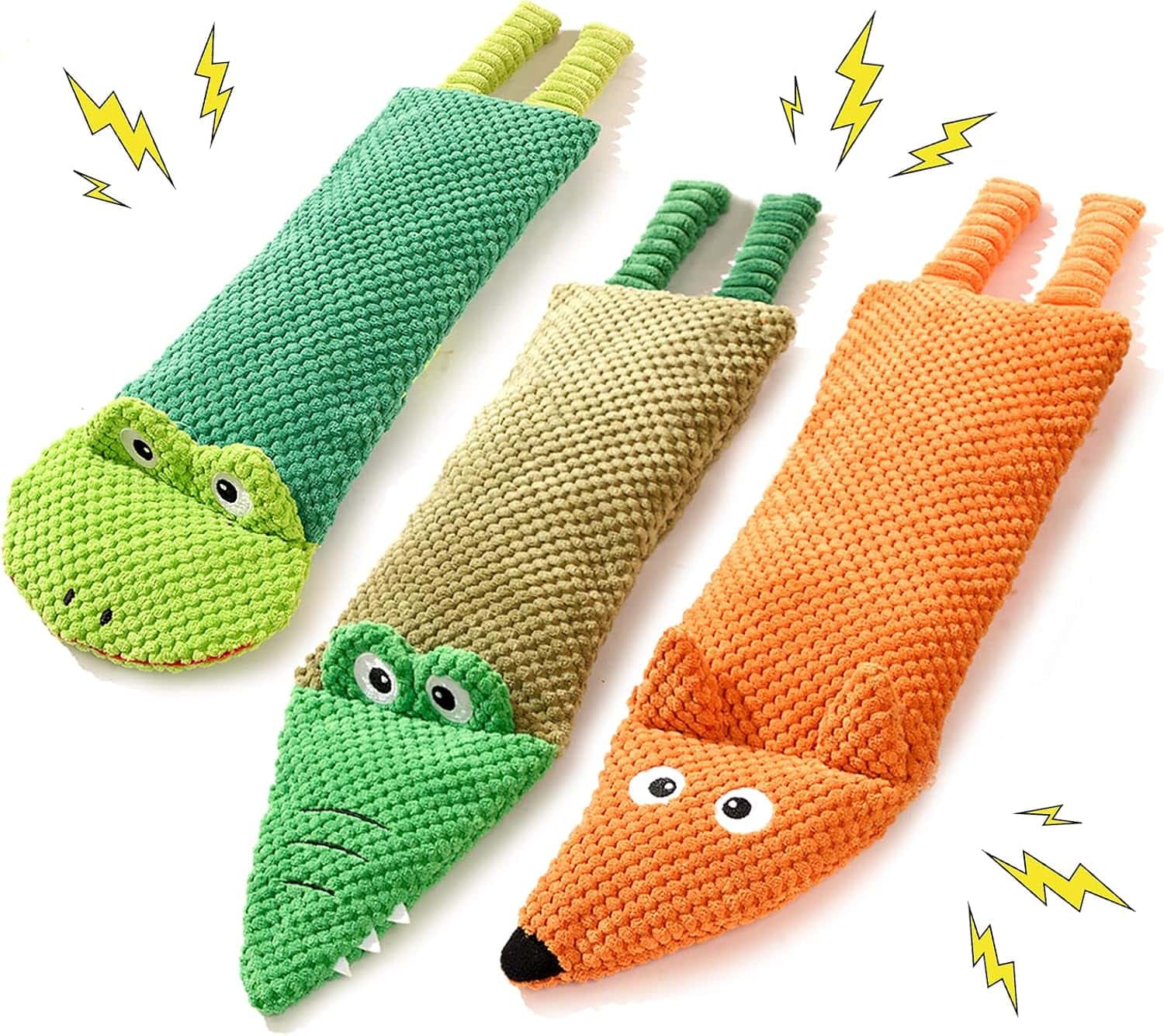 Interactive Squeaky Dog Toys 3-Pack