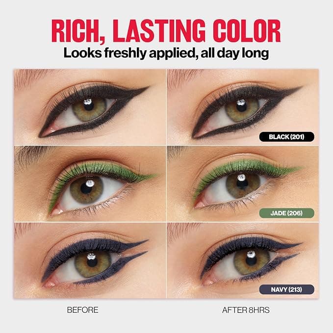 Revlon ColorStay Pencil Waterproof Eyeliner, Smudge-Proof, Eye Makeup with Built-In Sharpener, 202 Black Brown, 0.01 oz - Pencil Liner - Under $25