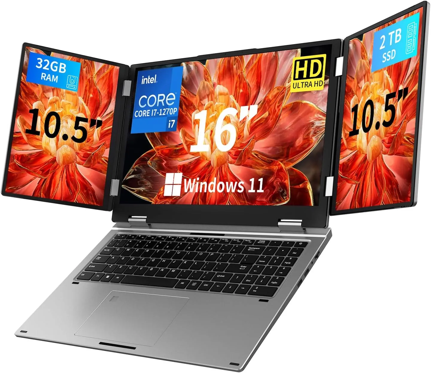 KOOFORWAY Max16 Triple Screen Laptop